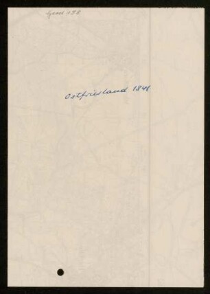 Ostfriesland 1841, 1841 : Koordinatenverzeichnis Ostfriesland [Titel laut Katalog Theo Gerardy]