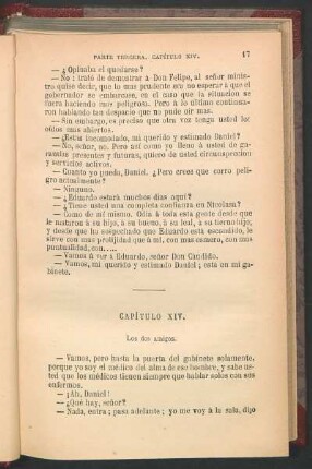 Capítulo XIV. - Los dos amigos.