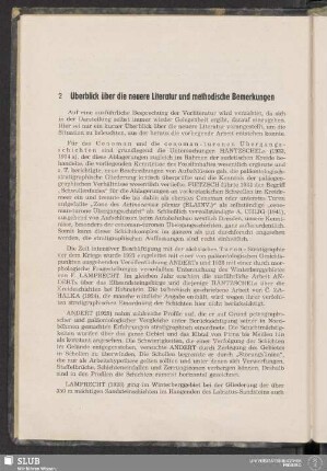 2 Überblick über die neuere Literatur und methodische Bemerkungen