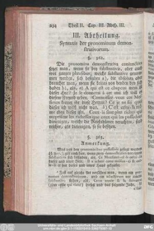III. Abtheilung. Syntaxis der pronominum demonstrativorum.