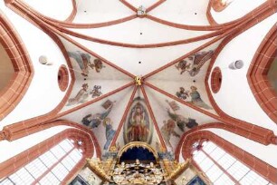 Stifter und Heilige beim Jüngsten Gericht