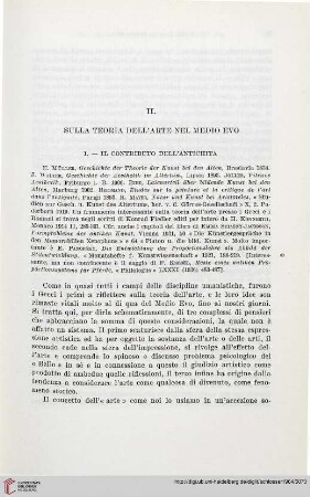 II. Sulla teoria dell’arte nel Medio Evo