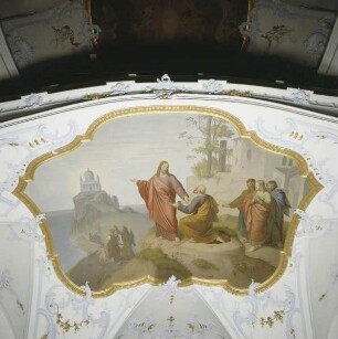 Deckenbild: Schlüsselübergabe an Petrus