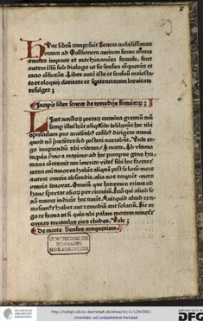 Incipit liber Senece de remediis fortuitorum.