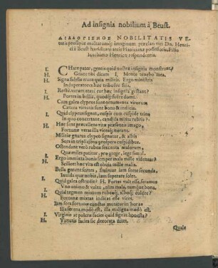 Ad insignia nobilium a Beust.
