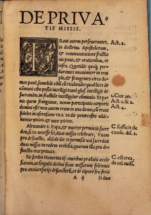 Auctarium ad enchiridion de privatis missis