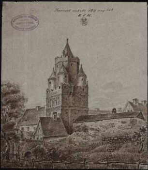 Großer Mauerturm: Perspektivische Ansicht