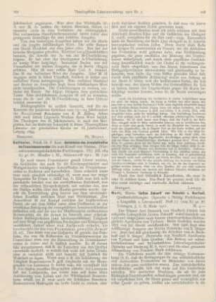 207-208 [Rezension] Balthasar, Karl, Geschichte des Armutsstreites im Franziskanerorden bis zum Konzil von Vienne
