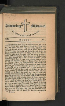 No. 1. Januar. 1876.