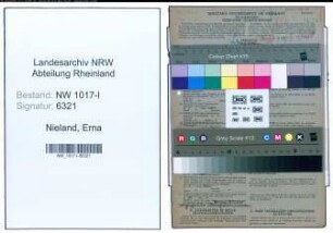 Entnazifizierung Erna Nieland , geb. 10.04.1911 (Fuersorgerin)
