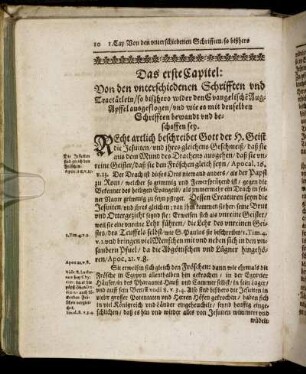 Das erste Capitel. - Das Achte Capitel.