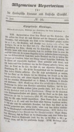Exegetische Theologie