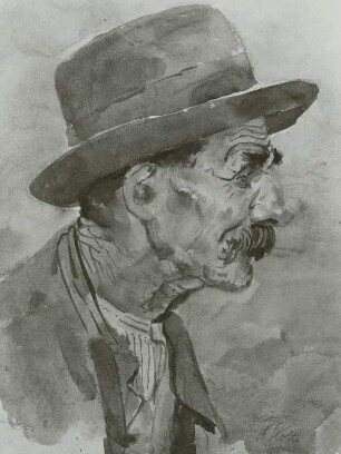 Bauer mit Hut