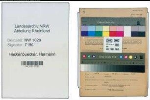 Entnazifizierung Hermann Heckenbuecker , geb. 07.09.1906 ()