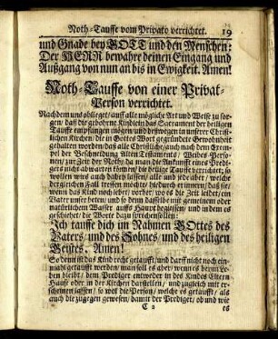 Noth-Tauffe von einer Privat-Person verrichtet.