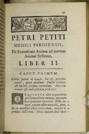 De Extensione Animae ad novum Animae Systema, Liber II.