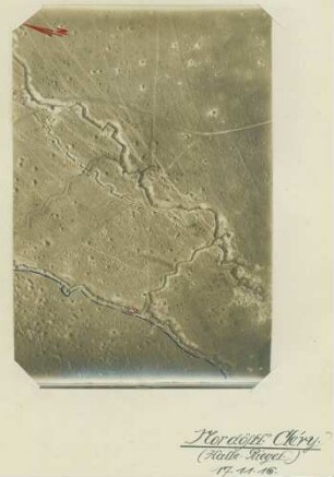 Foto des Halle-Riegels nordöstlich von Cléry(-sur-Somme) (Luftbild)