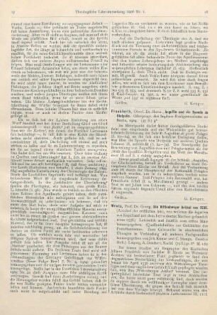18-19 [Rezension] Mentz, Georg, Die Wittenberger Artikel von 1536