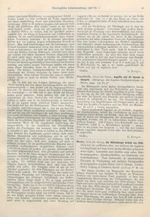 18-19 [Rezension] Mentz, Georg, Die Wittenberger Artikel von 1536