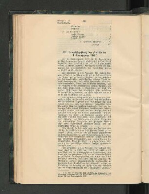 III. Bewirthschaftung der Flottille im Rechnungsjahr 1901.