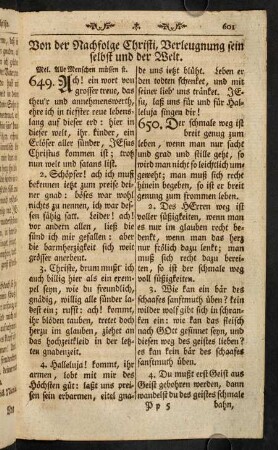 601-617, Von der Nachfolge Christi, Verleugnung sein selbst und der Welt