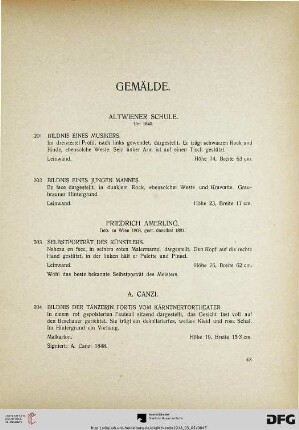 Gemälde (Nr. 201-225)