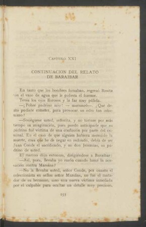 Capítulo XXI - Continuación del relato de Baraibar