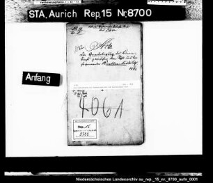 Die Begradigung des Binnentiefs bei dem Gastmarscher Siel