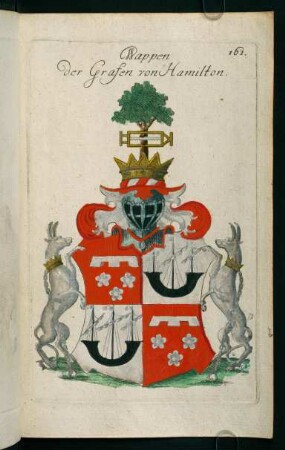 161r-161v, 161. Wappen der Grafen von Hamilton