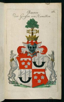 161r-161v, 161. Wappen der Grafen von Hamilton