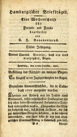 Vierter, sonst ein und vierzigster, Bogen