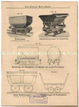 Verschiedene Transport-Schienenwagen