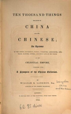 'Ten thousand Chinese Things'
