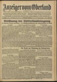 Anzeiger vom Oberland : Tageszeitung für das Oberamt Biberach und die Stadtgemeinde Biberach