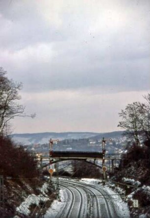 Gäubahn Stuttgart Süd Einfahrsignale Stuttgart-West Wegbrücke 9039