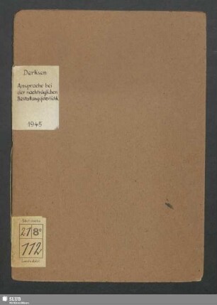 Ansprache bei der nachträglichen Bestattungsfeierlichkeit der 189 im Konzentrationslager Lengenfeld ums Leben Gekommenen : 23. Juni 1945