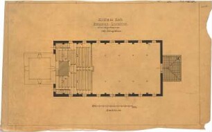 Dolmetsch, Heinrich; Korb; Ev. Pfarrkirche, Restaurierung - Empore (Grundriss)