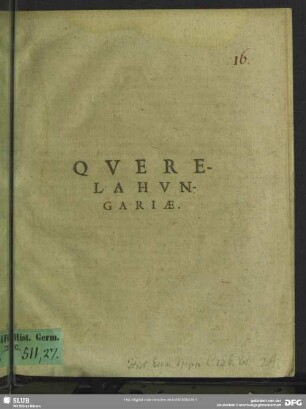 Qverela Hvngariae