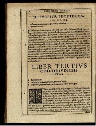 Liber Tertius Cod. De Iudiciis