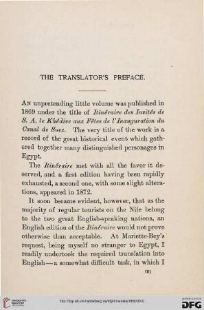 The translator's preface