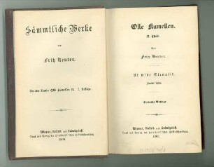 Sämtliche Werke von Fritz Reuter