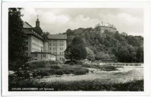 Sachsenburg. Schloss mit Spinnerei