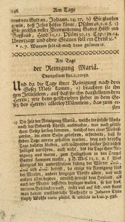 Am Tage der Reinigung Mariä