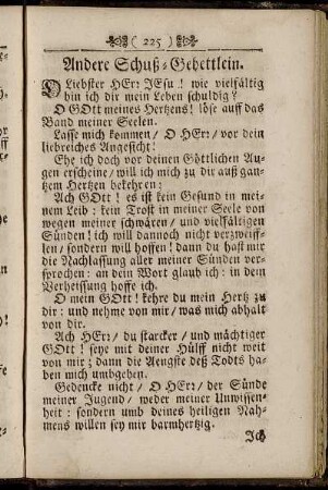 Andere Schuß-Gebettlein