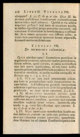 Titulus VII. De iuramento calumniae.