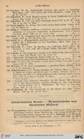 Altchristliche Kunst - Byzantinische und slawische Malerei (Nr. 625-652)