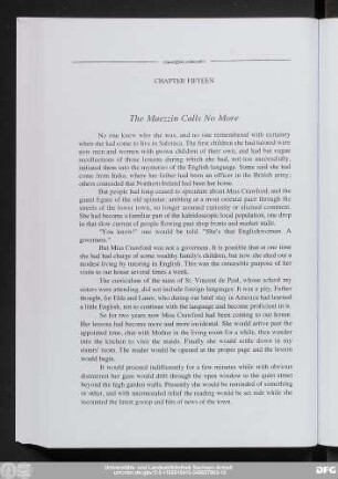 Chapter Fifteen The Muezzin Calls No More