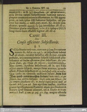 Caput III. De Causa efficiente Subiectionis