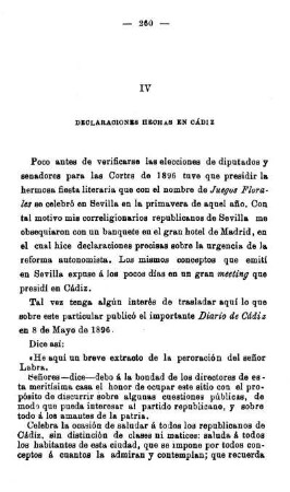 IV - Declaraciones Hechas En Cádiz
