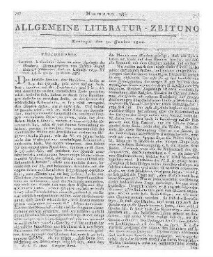 Tittmann, J. A. H.: Ideen zu einer Apologie des Glaubens. Leipzig: Crusius 1799